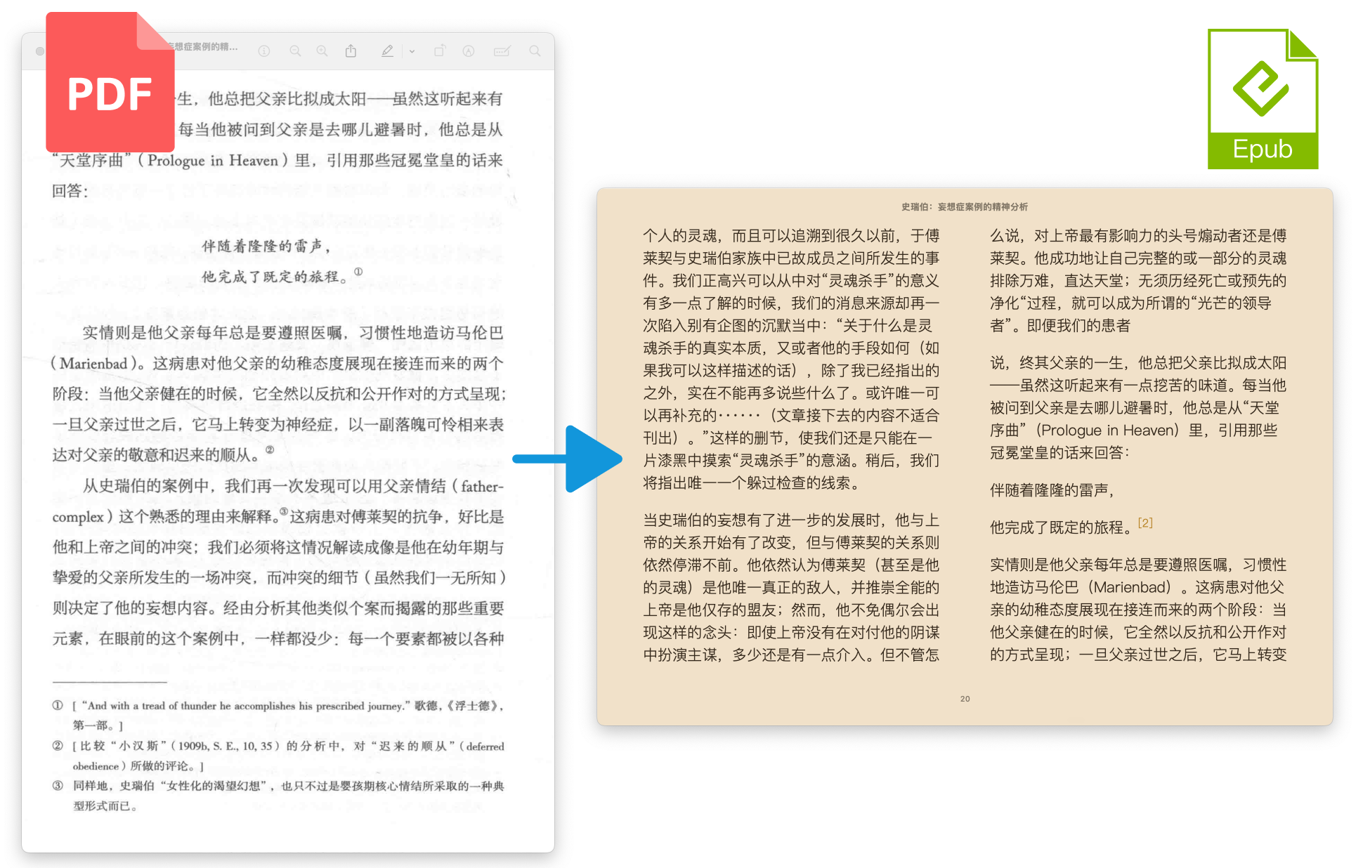 PDF 转 EPUB